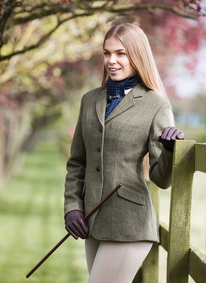 Equetech Childrens Claydon Tweed Riding Hacking Show Jacket NEW 