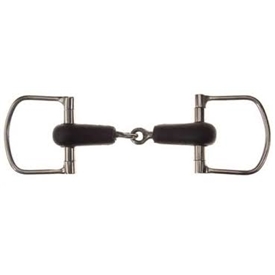 Jointed Rubber D Ring Snaffle
