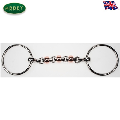Abbey Riding Bitz Copper Waterford Loose Ring Snaffle