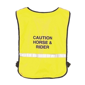 Caution Horse and Rider Bib