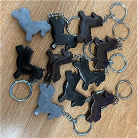 Plastic Horse Keyrings
