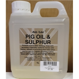 Gold Label Pig Oil and Sulphur 1 litre