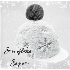 Snowflake Sequin Hat Silk